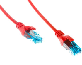 Kabel krosowy (Patch Cord) U/UTP kat.5e czerwony 2m DK-1512-020/R