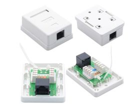 Gniazdo RJ45 8P8C Kat5e 1 portowe