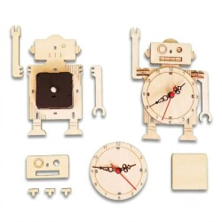 Robot Clock DIY Kit - Build Your Own STEM Toy