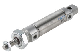 Siłownik pneumatyczny skok: 40mm Festo Ø 25mm dwustronnego działania Action 181.5mm z amortyzacją pneumatyczną