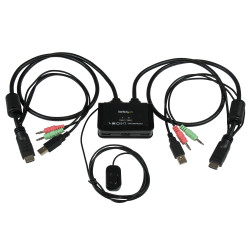 Przełącznik KVM 3.5 mm Stereo SV211HDUA, 2-portowy USB 1 1, StarTech.com HDMI