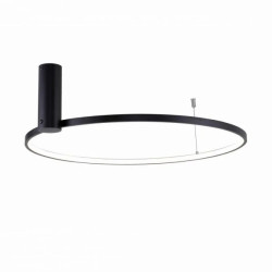 Lampa sufitowa ring HORIK kolor czarny metal, LED 3500 Lm barwa regulowana IP20 89429-60BK Zuma Line