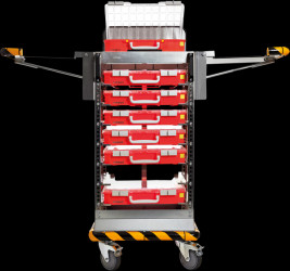142250 CarryLite trolley 5x10 + shelf