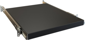 Sliding shelf, steel, (W x H x D) 480 x 68 x 533 mm, black, RSUS1921BK1