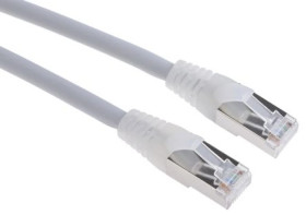 Kabel kategorii 6, Szary, Wtyk RJ45/męski RJ45dł.: 10m, mat. koszulki: LSZH
