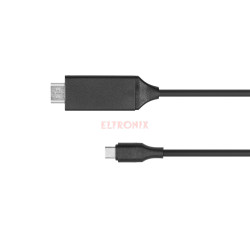 PRZEWÓD HDMI-USB"C"4K HDR,3D,HDCP2.2,18Gbps 2m KM1249