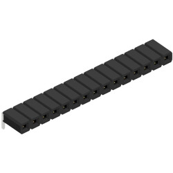 Socket header, 15 pole, pitch 2.54 mm, angled, BL LP 3 15 S