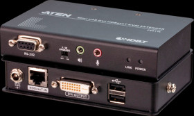 CE611-AT-G KVM Extender Set, DVI, Audio, USB, RS-232, 100 m