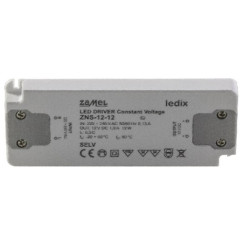 Zasilacz 12V 1,0A 12W slim DC ZNS-12-12 ZAMEL