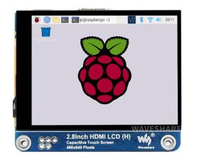 Pojemnościowy wyświetlacz dotykowy LCD 2.8" dla Raspberry Pi 480x640 IPS