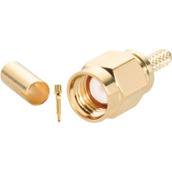 BKL 409075 SMA Plug for Crimping, 50 Ohm Cable RG 58/U Gold Plated
