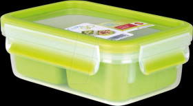 518101 EMSA CLIP &amp; GO lunchbox transparent/green 1.0 l