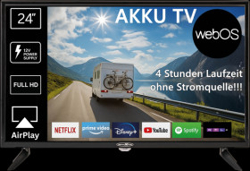 LEDA24OSBT Smart LED TV, 24", with battery