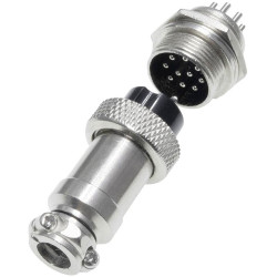 Pollin 453559 DIN Connector Socket Built-in Plug 10 Pins