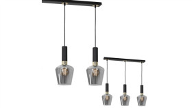 Lampa Wisząca Salonowa Parva, Szklane Kuliste Mleczne Klosze Na E14 K-5101...