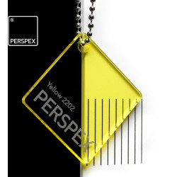 Perspex Cast Acrylic Sheet 600 x 400 x 3mm Transparent Yellow