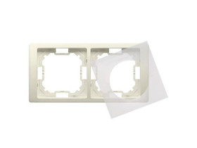 SIMON BASIC NEOS Ramka 2 podwójna uniwersalna z kompletem uszczelek IP44 beżowa BMRC2B/12 KONTAKT SIMON