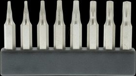 MBS68 4-mm mini bit set, TX with hole, 8 pieces
