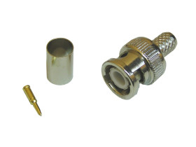 Wtyk BNC na RG6U zaciskany BNW06
