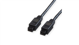 Kabel Roline Ieee 1394B / Ieee 1394, 9/9-Stykowy, Czarny, 1,8 M