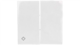 Simon 54 Klawisz Podwójny Do Sw7/2Xm I Sw6p1m Antybakteryjny Biały Dkw9/Ab11