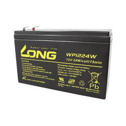 Long WP1224W VRLA Battery 12V 6Ah AGM Blade Terminal Low Self-Discharge