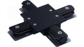 Łącznik Krzyżowy Wpuszczany Czarny Profile Recessed X-Connector Black 8837...