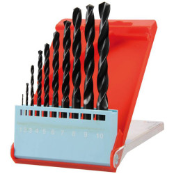 kwb 421340 HSS Metal Twist Drill Bit set 10 pcs DIN 338 steam-tempered
