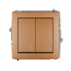 Mechanizm łącznika podwójnego krzyżowego złoty metalik 8DWP-66