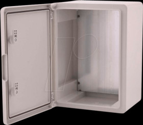 BXPPABSG300400220-F01 IP65 wall-mounted enclosure, 300 x 400 x 220 mm, grey