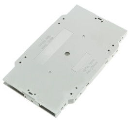 Kaseta światłowodowa FO z pokrywą i uchwytami na 24 spawy cienkie