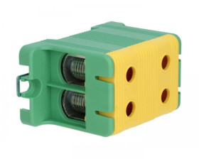 Złączka szynowa 2-torowa ZJUN-2x95 PE 95mm2 żółto-zielona R34RR-07020002103