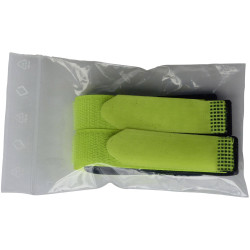 TruComponents 656355 Hook-and-loop tape with strap 400mm x 20mm Blk/Yel 2 pc(s)