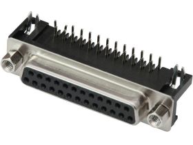 GNIAZDO D-SUB DB25 2-RZĘDOWE KĄTOWE DO DRUKU