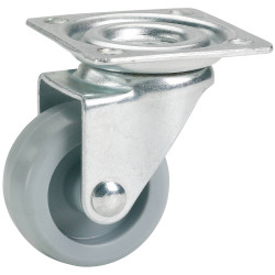 D&#xF6;rner &#x2B; helmer 790310 Swivel Wheel 25mm 15kg Galvanised Steel Casing
