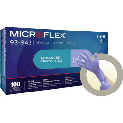 Ansell 93843060 Microflex Nitrile Gloves XS 100Pieces Advanced Protection