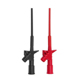 Chwytak pomiarowy zestaw 2szt. chwytaki klipsy czarny/czerwony