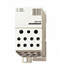 Blok dystrybucyjny 1-bieg.400A we.1x185,wy.2x35,5x16,4x10mm²