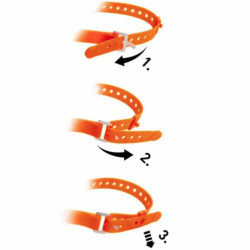 Pasek elastyczny mocujący 45cm 2szt zestaw orange uniwersalny
