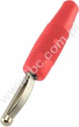 VON 30 RT Wtyk izolowany 4mm spręż., przyłącze lutowane, 30A, czerwony, Hirschmann, 930047101, VON30RT