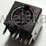 Gniazdo Mini-Din 8pin w druk