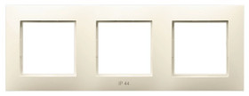 ARIA Ramka potrójna do łączników IP44 ecru RH-3U/27
