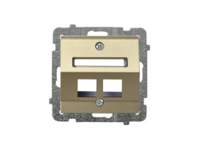 SONATA Obudowa gniazda komputerowe podwójne szampański złoty GPK-2RS/p/39 OSPEL