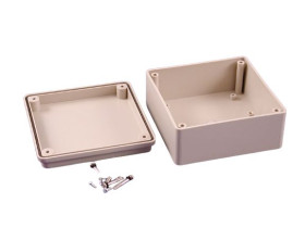 Obudowa ABS szerokość zew. 55 mm długość zew. 108 mm wys. zew. 108 mm Hammond