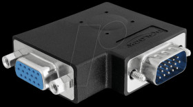 65345 Adaptor VGA plug/jack 90° seitlich gewink.