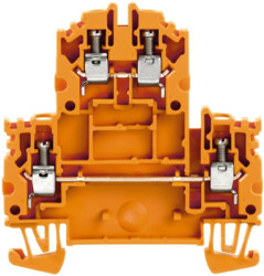 Multi level terminal block, screw connection, 0.5-4.0 mm², 32 A, 8 kV, orange, 1041960000