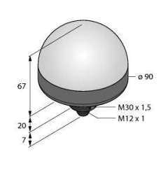 Lampa okrągła Turck K90LRXYPQ światło ciągłe