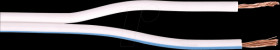 15109 Twin-stranded wire, white, flexible, 2 x 0.5 mm², 10 m