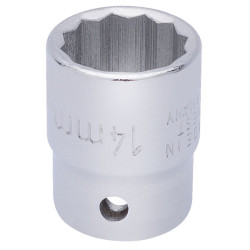 Elora 25903 14mm 3/8&quot; Square Drive Bi-hexagon Socket