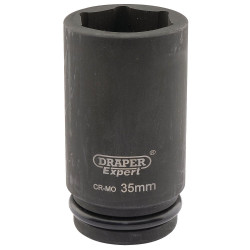 Draper Expert 05066 Expert 35mm 3/4" Sq. Dr. Hi-Torq® 6 Point Deep Impact Socket